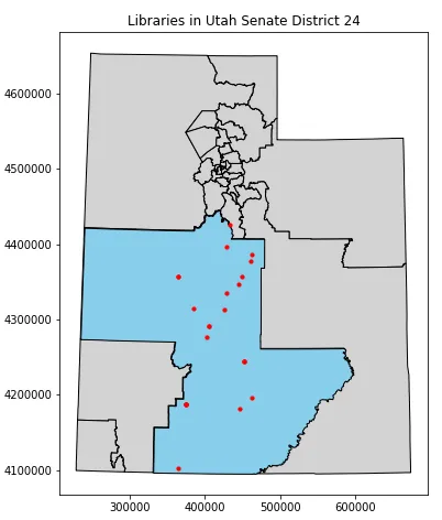 Libraries in Utah Senate District 24